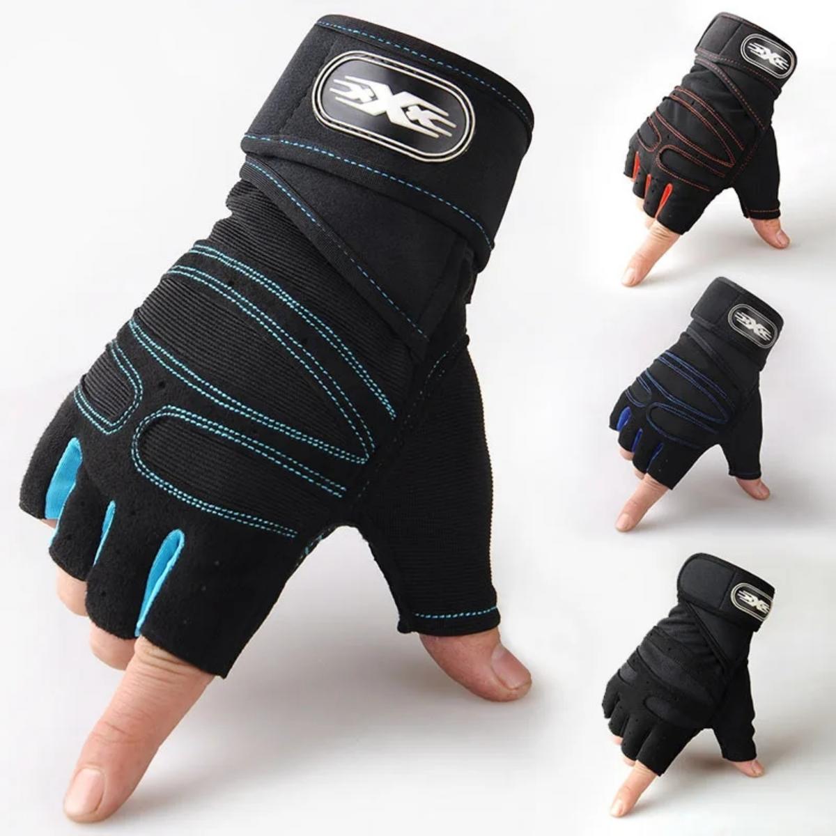 Weightlifting Gloves - フィットネス重量挙げリストバンド手袋ジム手袋男性女性ボディビルトレーニングスポーツエクササイズサイクリンググローブ耐衝撃