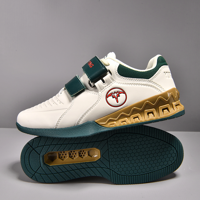 Weightlifting Shoes - 男性用プロフェッショナルウェイトリフティングシューズ、ハードプル強化サポート、ラバースニーカー、滑り止めスクワットシューズ、オリジナルクロストレーニングシューズ