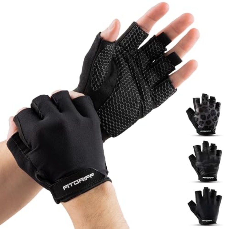 ®   男女兼用パッド入りワークアウトグローブ - ウェイト - Weightlifting Gloves のレビューと価格