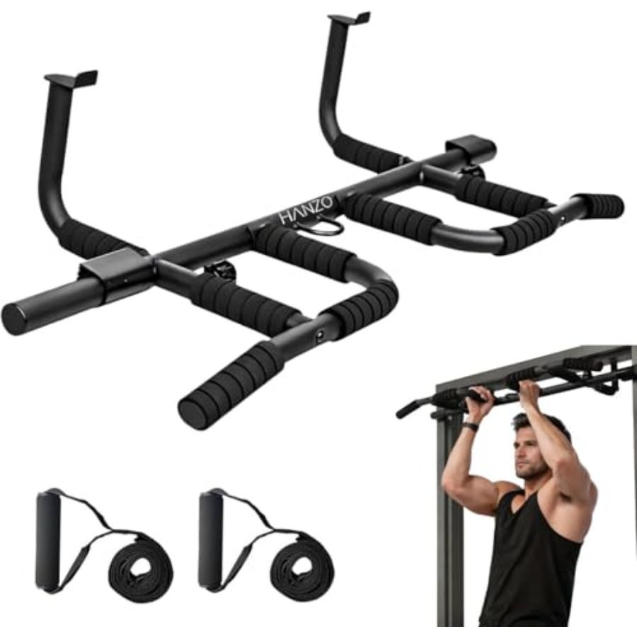 ドア枠懸垂バー セット サスペンションストラップ付き マルチ - Pull Up Bar のレビューと価格